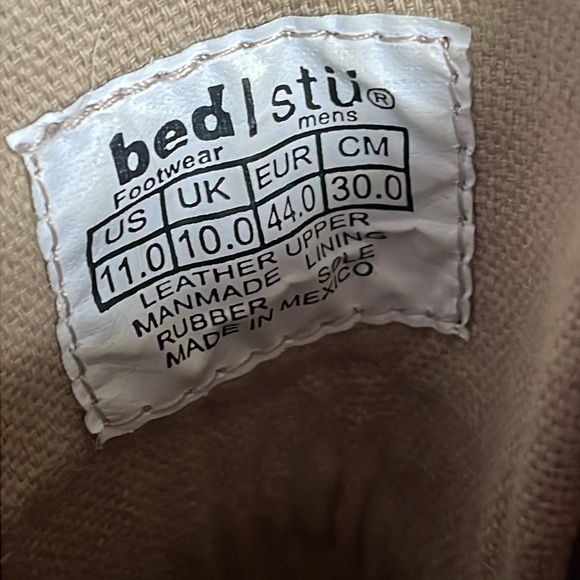 Bed Stu Men’s Chelsea  Brown Leather Boots Size 11 - Picture 4 of 13